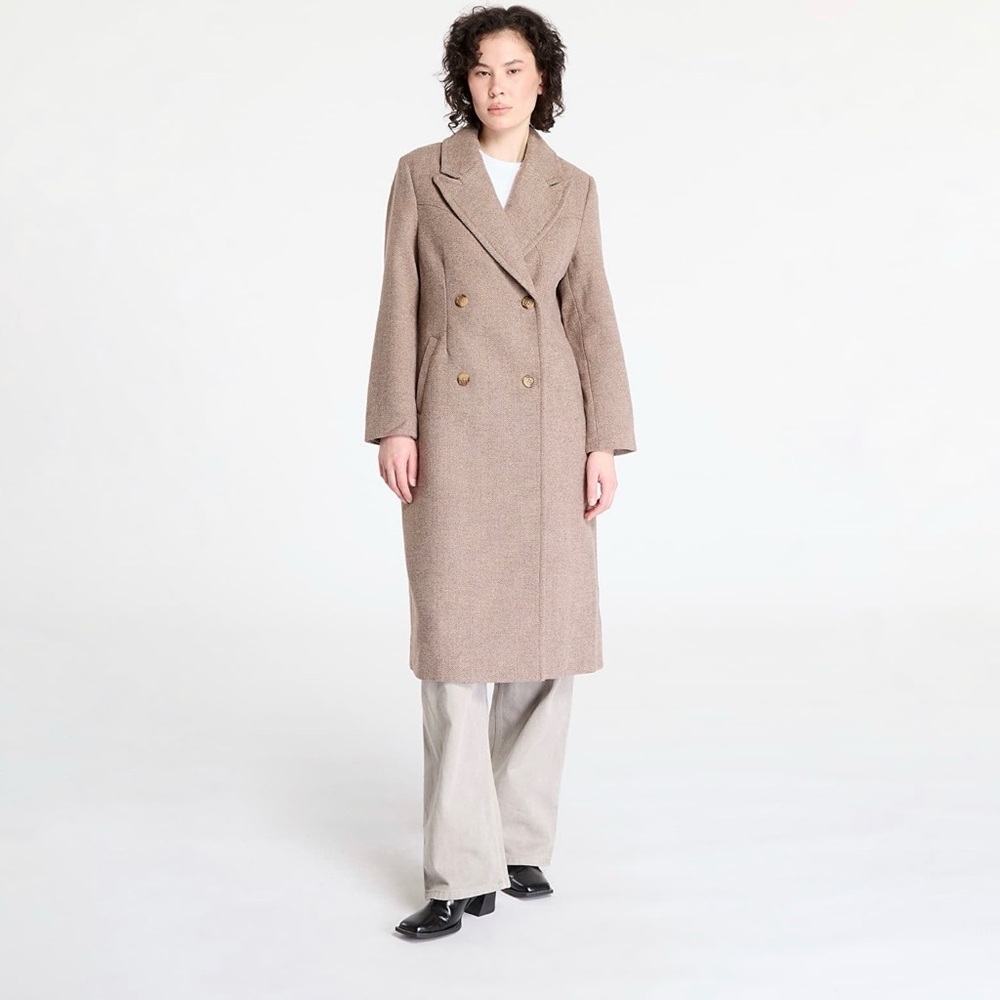 Levi’s Blair Western Coat Wool Blend Herringbone Tan Size XS New With Tags - Picture 2 of 16